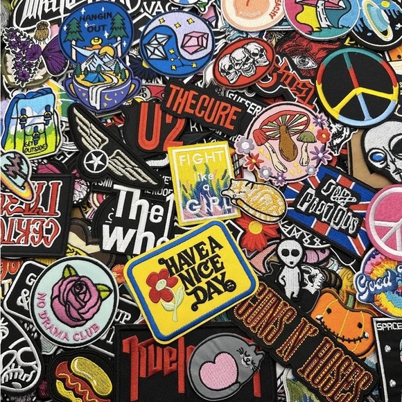 200PC-Mixed Wholesale Lot Iron On Patches-DIY‎ Crafts - Picture 2 of 6